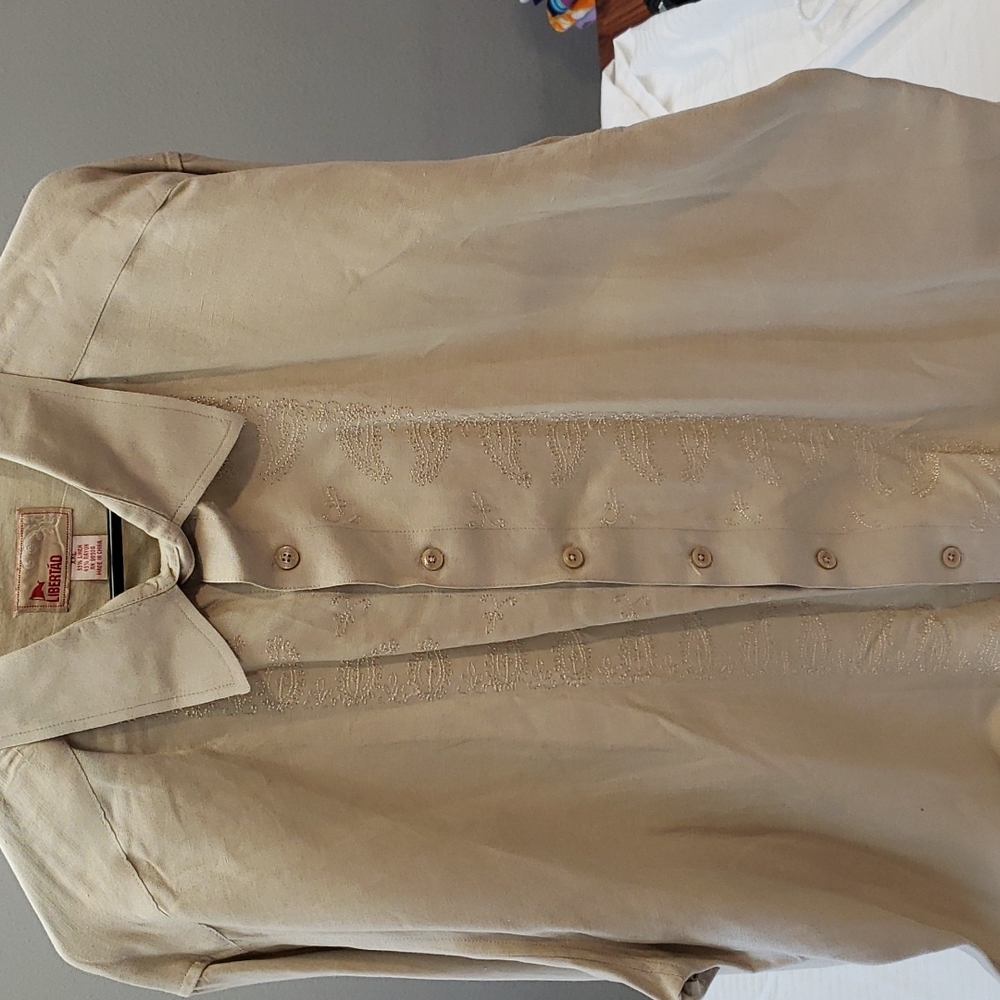 Men Linen dress shirt